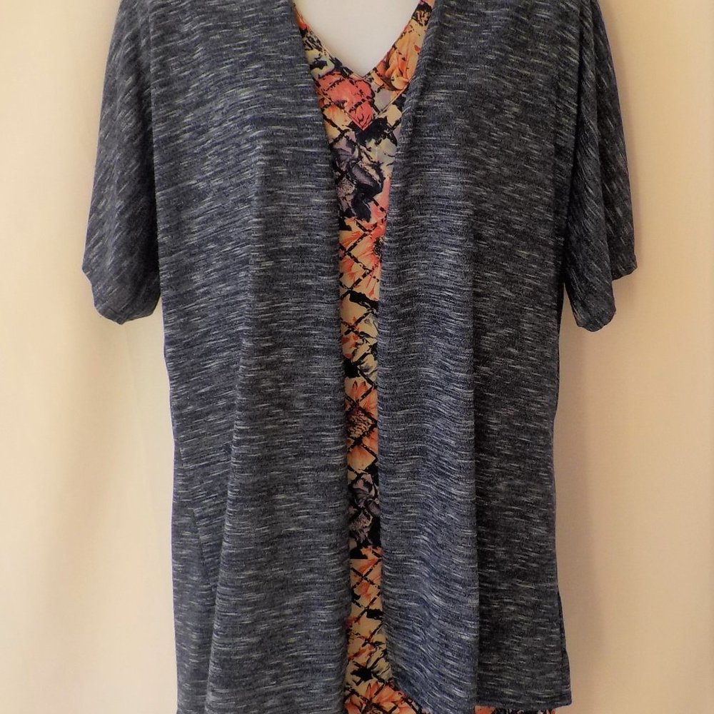 City/Office Outfit-011 Dress and Open Long Cardiga